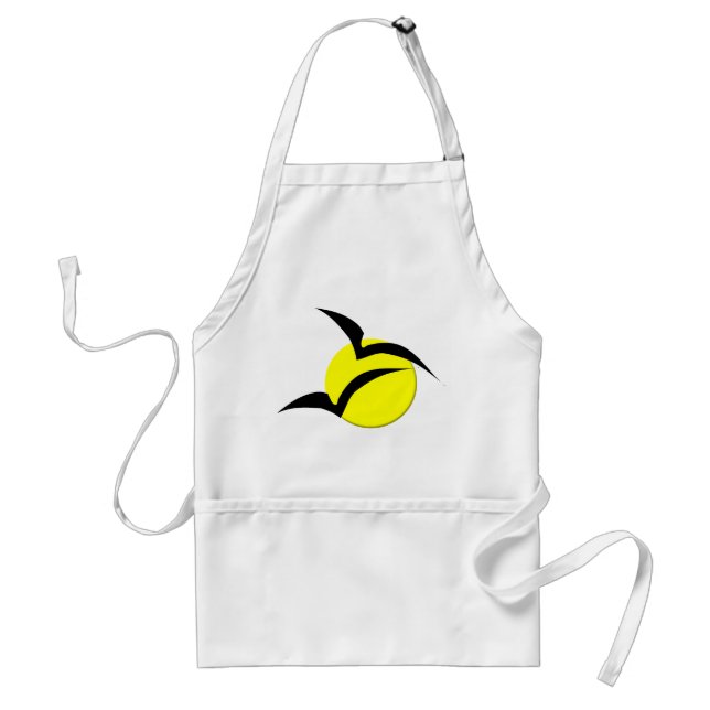 Delantal Luna llena y Bats Apron (Frente)