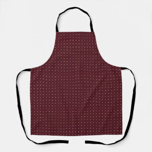Delantal Lunares Burgundy