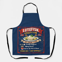 Delantal Lutefisk Loyalty Club Norwegian Apron