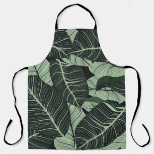Delantal Luxury nature leaves background. Floral pattern, T
