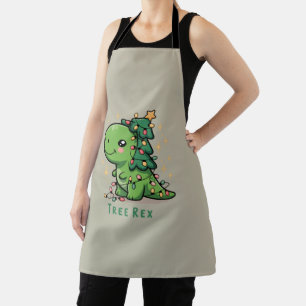Delantal Luz de dinosaurio de Navidad Fiesta Divertido Árbo