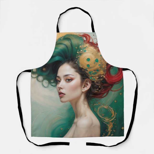Delantal "Lyrielle" - La emperatriz del Oro Verde (Anverso)