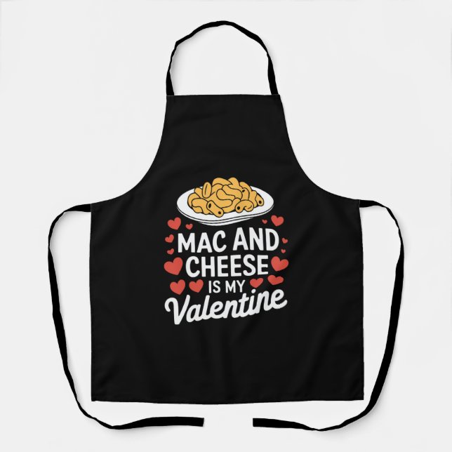 Delantal Mac Y Cheese Valentine Mac n Cheese Lover Gift (Anverso)