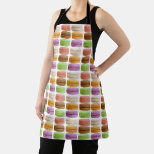 Delantal Macarones franceses, colores pasteles