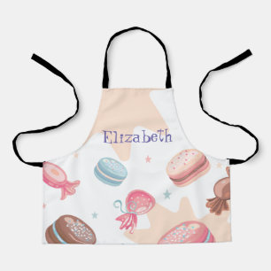 Delantal Macarons Personalizados de Caramelo Adorable