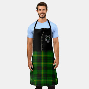 Delantal MacArthur Clan Badge & Tartan Kilt Apron
