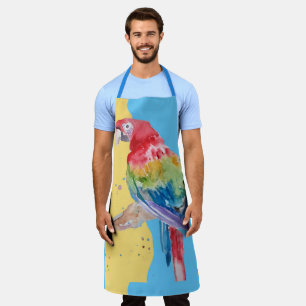 Delantal Macaws Macaw Parrot Mens Nombre Personalizable Apr