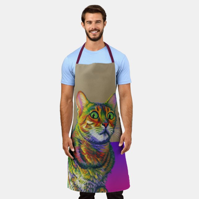 Delantal Macchi te mira en Apron (Gastado)