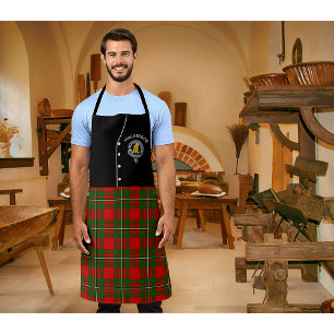 Delantal MacGregor Clan Badge & Tartan Kilt