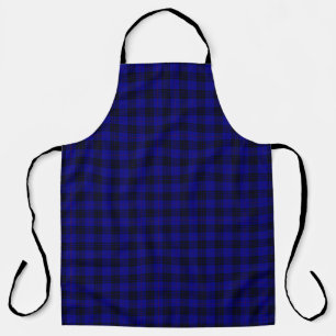 Delantal MacKay tartan azul chapa