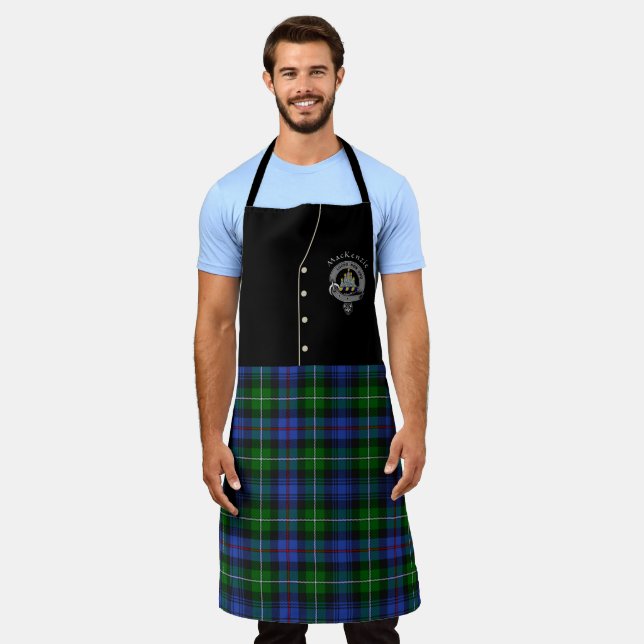 Delantal MacKenzie Clan Badge & Tartan Kilt Apron (Gastado)