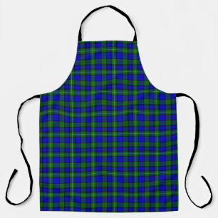 Delantal MacKenzie tartan dorada verde azul