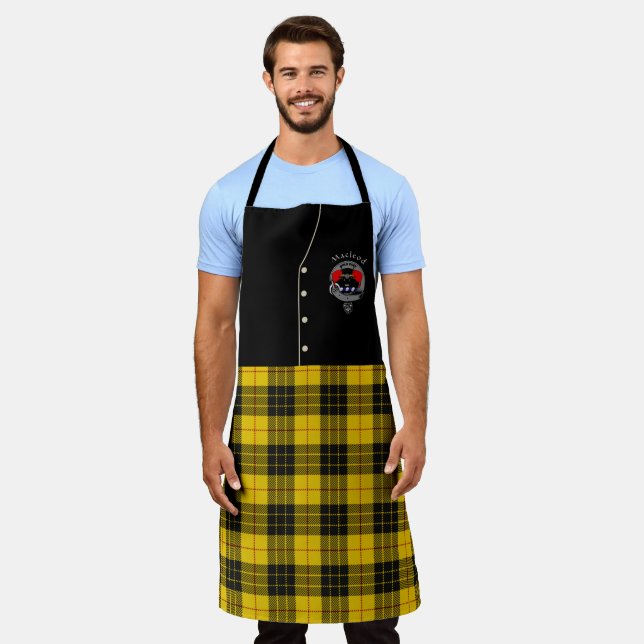 Delantal Macleod Clan Badge & Tartan Kilt Apron (Gastado)