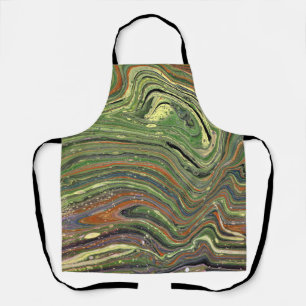 Delantal Mad Love 1 Wild Green Abstract Apron