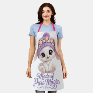 Delantal Made Of Pure Magic Cute Baby Bunny Pink Bodysuit
