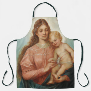 Delantal Madona y Niño