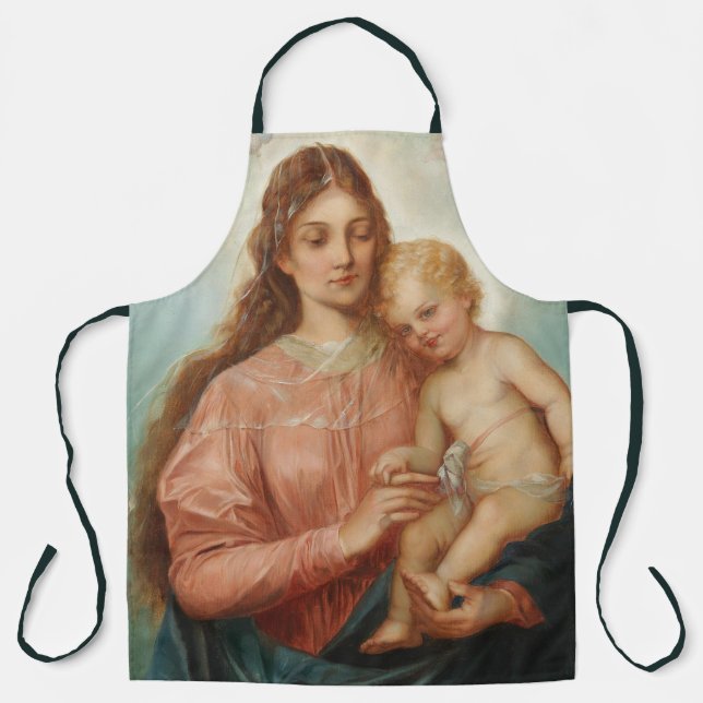 Delantal Madona y Niño (Anverso)
