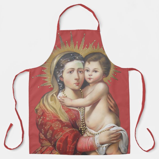 Delantal Madona y Niño (Anverso)