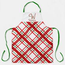 Madras Check Plaid Apron