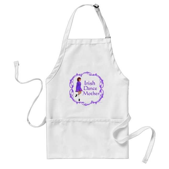 Delantal Madre de Danza Irlandesa - Morado (Frente)