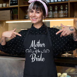 Delantal Madre de la novia, graciosa Boda, chef de la cena