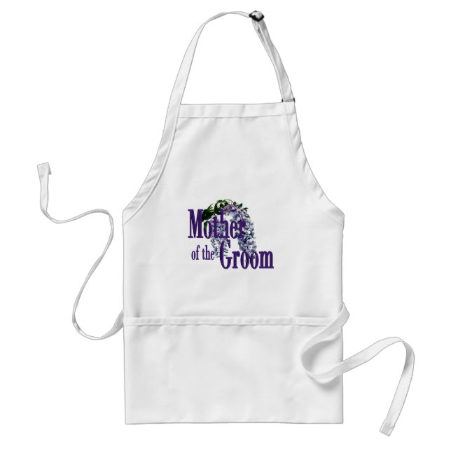 Delantal Madre del Boda Groom/ Wisteria (Frente)