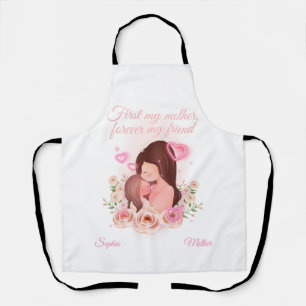 Delantal Madre e hija, nombres personalizados