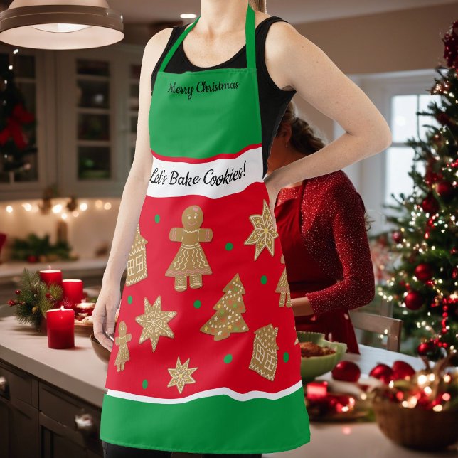 Delantal Madre hija Personalizado Gingerbread Navidades (Subido por el creador)