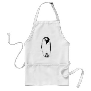 Delantal Madre y polluelo del pingüino