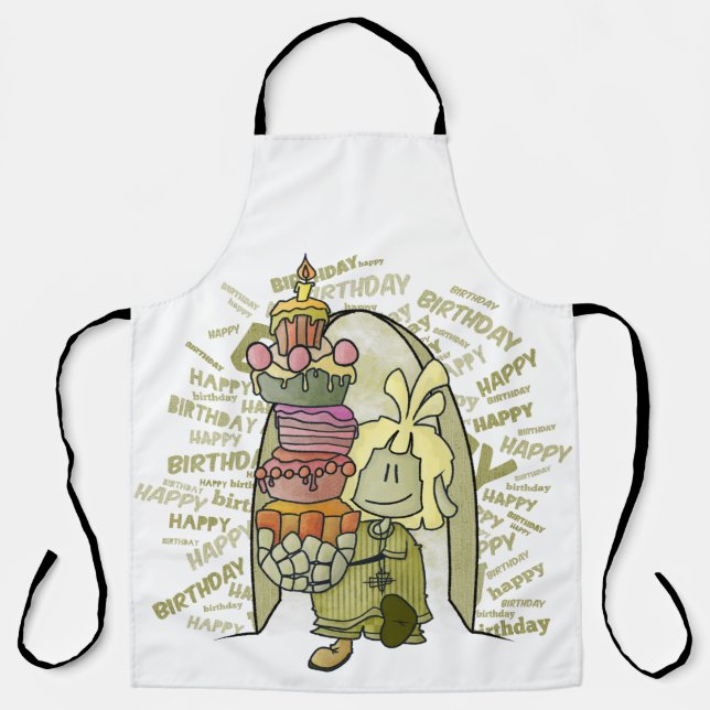 Delantal Mael - Happy Birthday  (Anverso)
