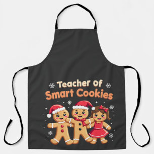 Delantal Maestra de Navidades de las cookies inteligentes