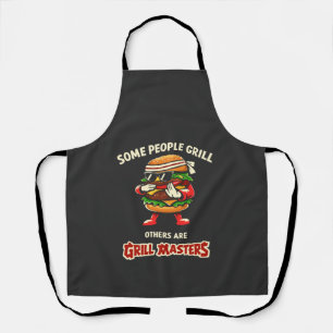 Delantal Maestro de la Parrilla   Camiseta Divertida de BBQ