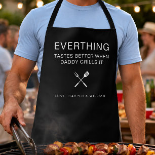 Delantal Maestro de la Parrilla del Día del Padre Personali