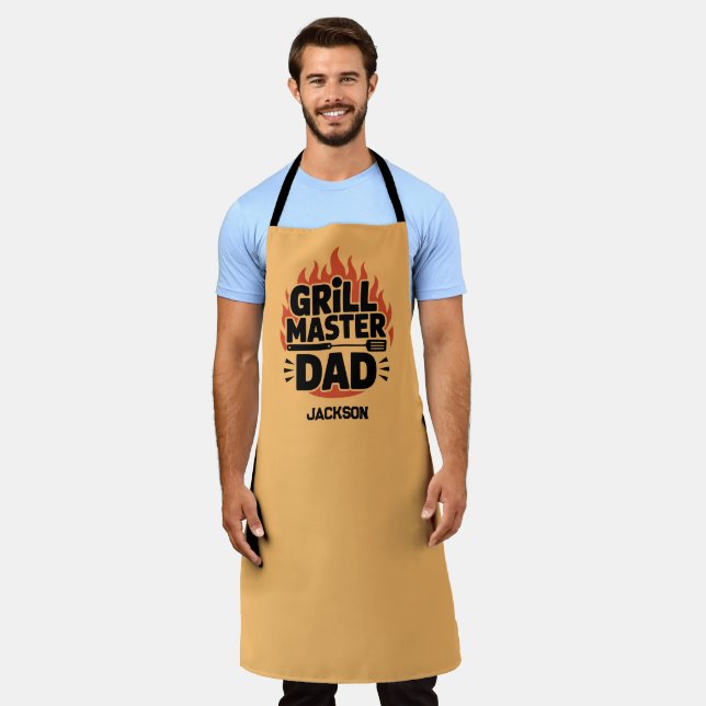 Delantal Maestro de la Parrilla Papá (Gastado)
