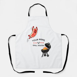 Delantal Maestro de la Parrilla Personalizado   Barbacoa Pe