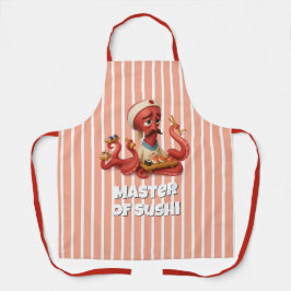 Delantal Maestro de Sushi - Funny Personalizado Octopus Che