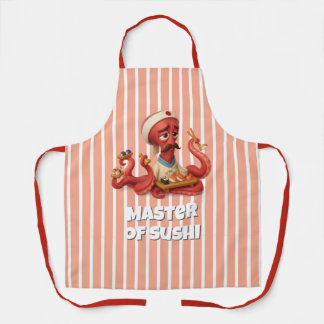 Delantal Maestro de Sushi - Funny Personalizado Octopus Che