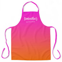 Magenta Caliente Rosa Naranja Brillante Ombre Pers