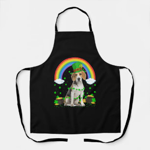 Delantal Magical arcoiris Leprechaun Beagle Dog St. Patrick