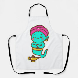 Delantal Magical Kawaii Djinn - Espíritu neón
