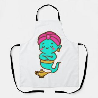 Delantal Magical Kawaii Djinn - Espíritu neón