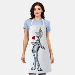 Delantal Mago vintage de Oz, Tinman Sonrisa Feliz tiene Cor