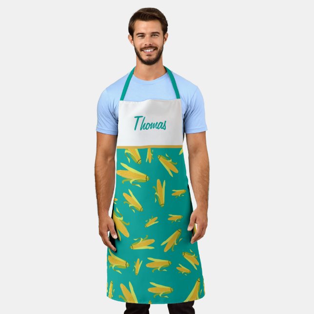Delantal Maíz Personalizado En El Apron Del Patrón Cob (Gastado)
