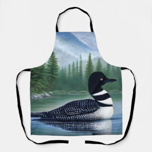 Delantal Majestic Northern Wilderness Loon