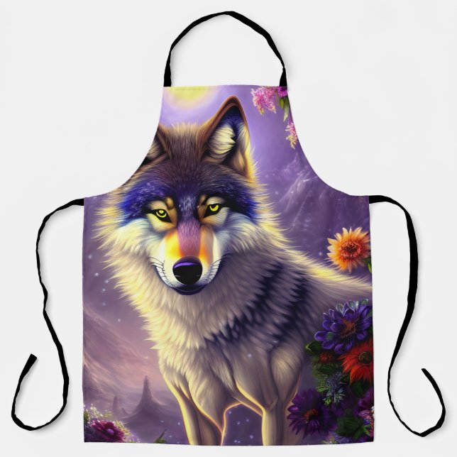 Delantal Majestuosa Majestad del Lobo (Anverso)