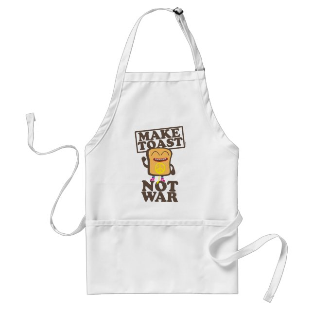Delantal Make Toast not War (Frente)