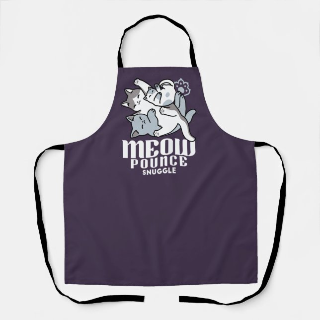 Delantal Malabarismo de leva - gatos durmientes curados (Anverso)