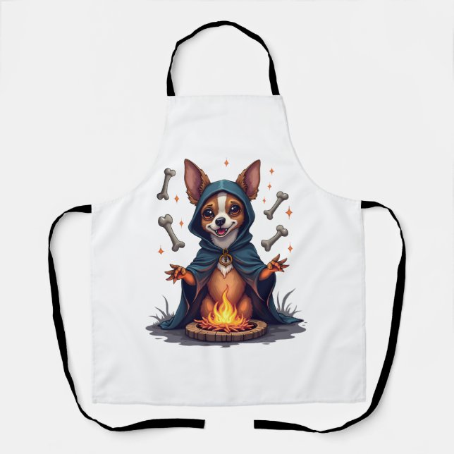 Delantal Maldito perro ritual chihuahua (Anverso)
