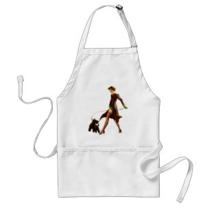 Delantal MALOS CHICAS Pin-UPS retro de la BOMBA