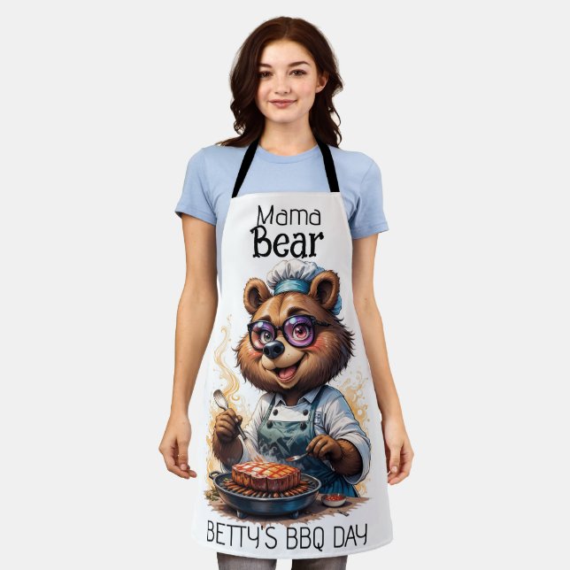Delantal Mama Bear Chef Barbecue Day (Gastado)
